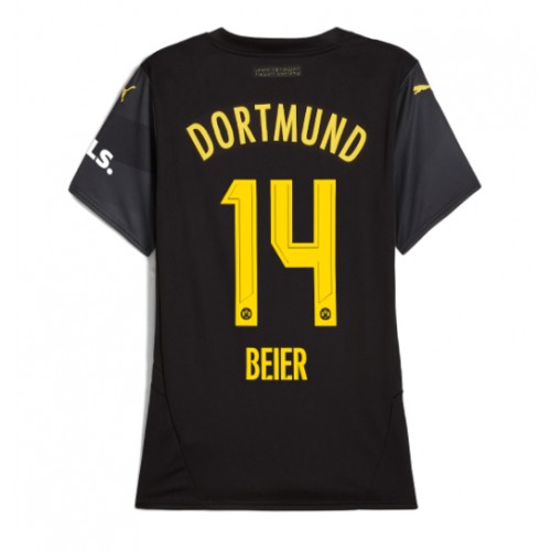 Fotbalové Dres Borussia Dortmund Maximilian Beier #14 Dámské Venkovní 2024-25 Krátký Rukáv